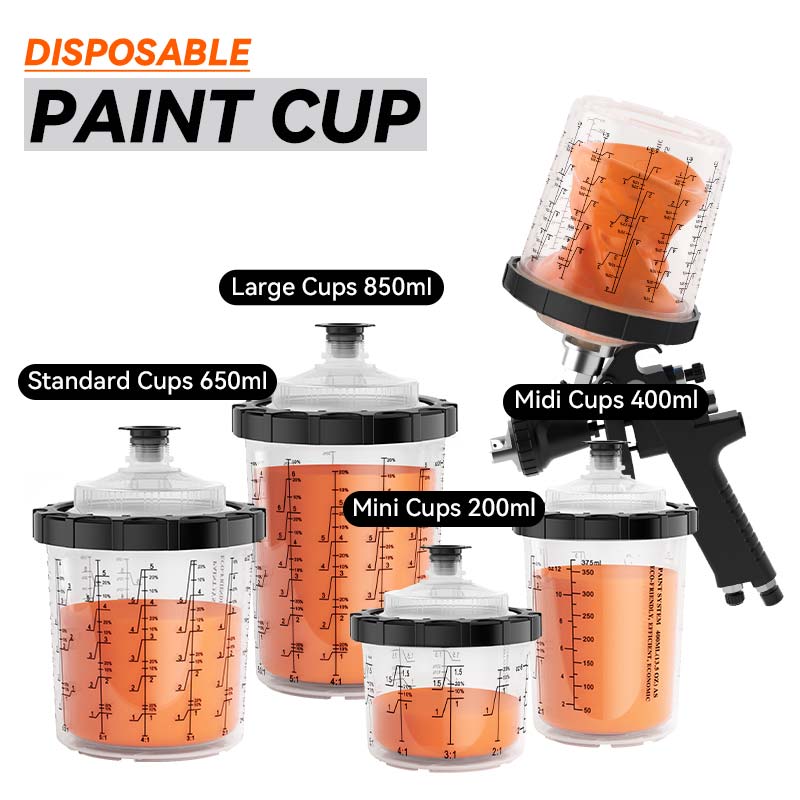 துப்புரவு நேரம் மற்றும் இரட்டை தெளிப்பு செயல்திறனை வியத்தகு முறையில் குறைத்தல்: செலவழிப்பு வண்ணப்பூச்சு கோப்பை அமைப்பு வீணான வேலை நேரங்களுக்கு எவ்வாறு முடிவுக்கு வருகிறது?